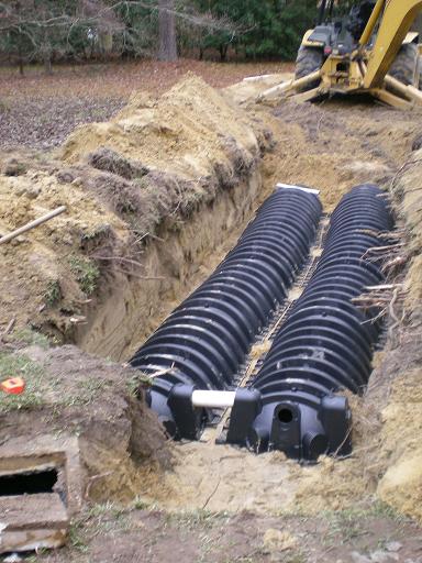 Drainfield Pipe Installation